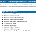 Bild 2 von Muster Inhalt Datenschutzdokumentation